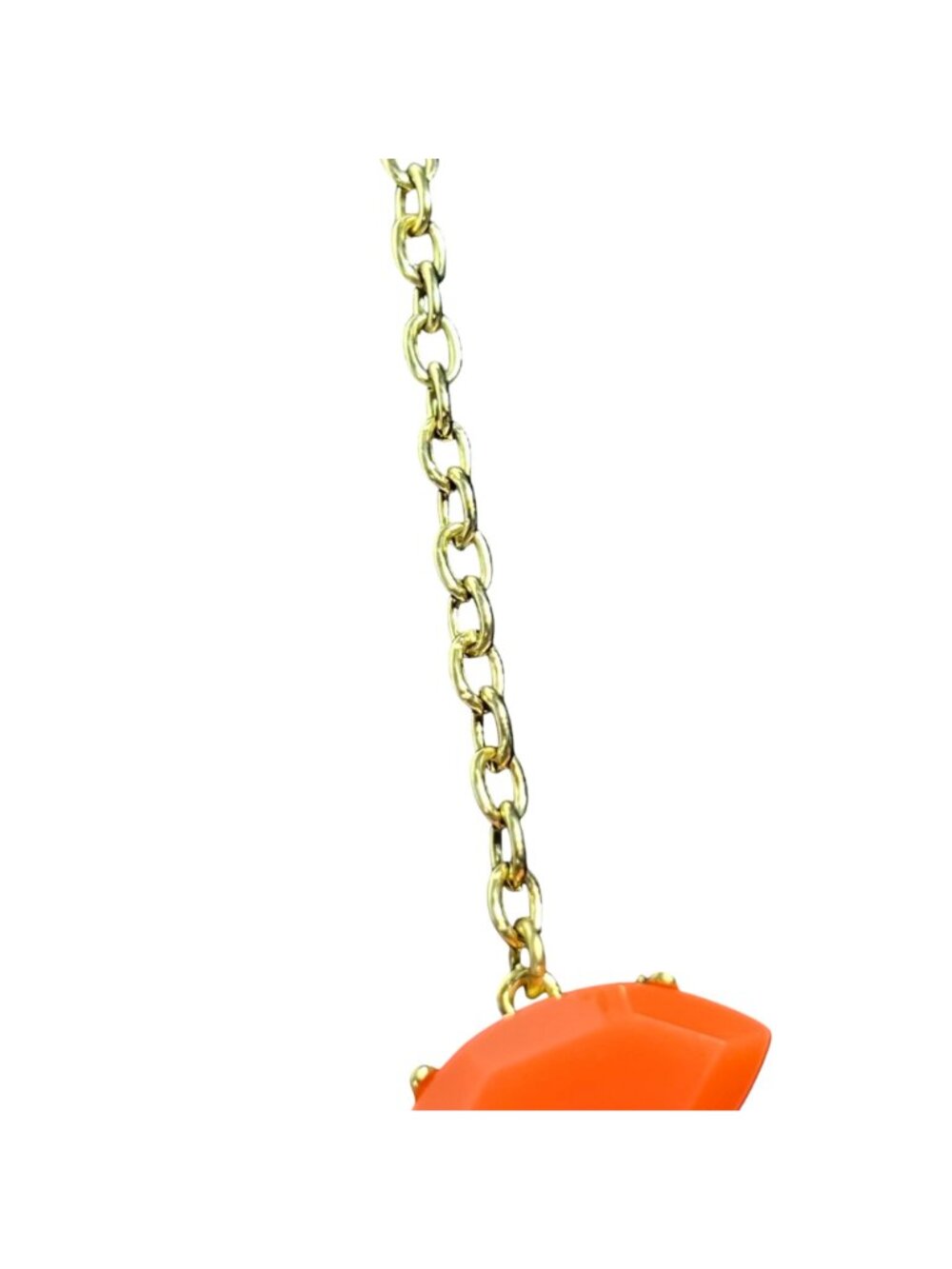 Gold Tone Pink and Peach Bib Necklace (6365) - Picture 2 of 8